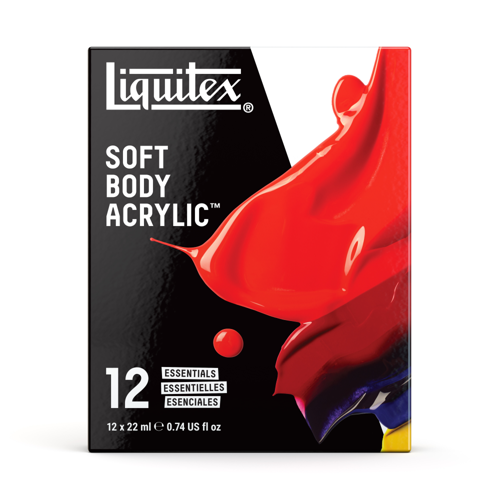 Liquitex Acrilico Soft Body Set 12x22ml Colori Essenziali