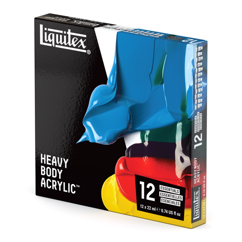 Liquitex Acrilico Heavy Body Set 12x22ml Colori Essenziali