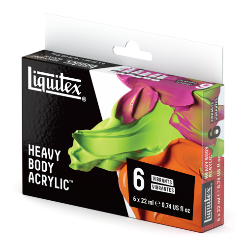 Liquitex Acrilico Heavy Body Set 6x22ml Colori Vivi