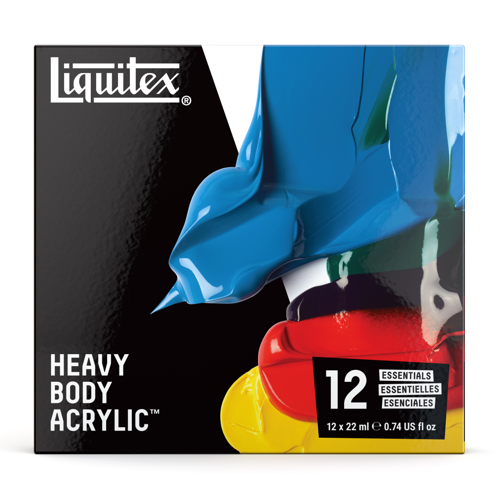 Liquitex Acrilico Heavy Body Set 12x22ml Colori Essenziali