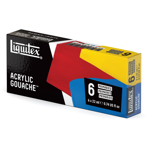 Liquitex Tempera Professionale Set 6x22ml Colori Primari