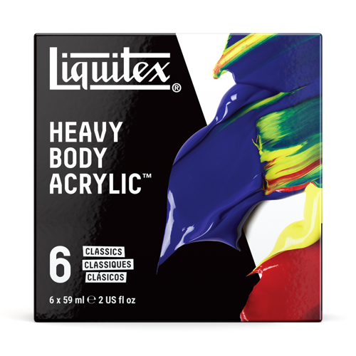 Liquitex Acrilico Heavy Body Set 6x59ml Colori Classici