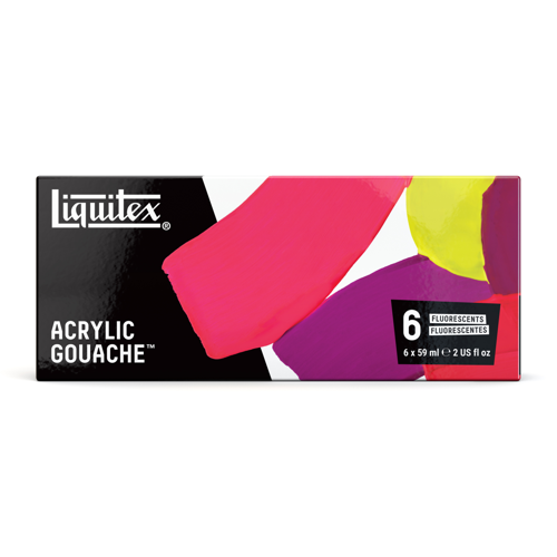 Liquitex Tempera Professionale Set 6x59ml Colori Fluorescenti