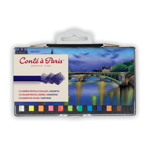 Conté à Paris Carre Colorati Scatola In Plastica X12 Assortiti