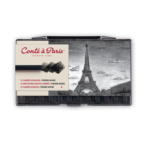 Conté à Paris Carre Schizzo X12 - Nero B