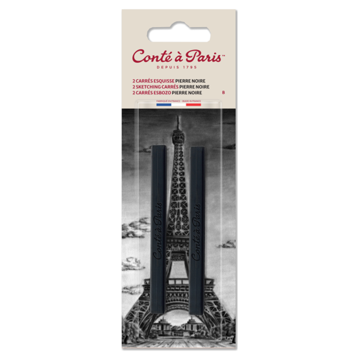 Conté à Paris Conté à Paris Carre Esquisse Blister de 2 Noir B