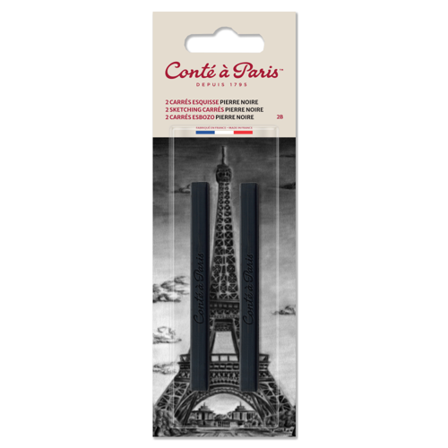 Conté à Paris Conté à Paris Carre Esquisse Blister de 2 Noir 2B