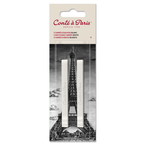 Conté à Paris Conté à Paris Carre Esquisse Blister de 2 Blanc B