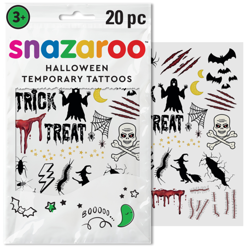 Snazaroo Tatuaggi Temporeani Halloween "Da Brivido"