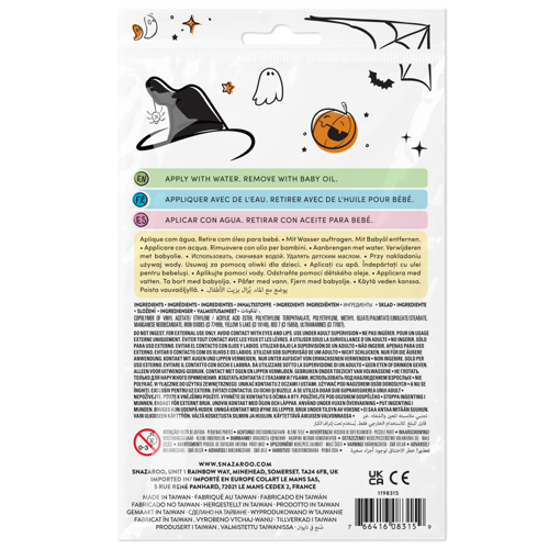 Snazaroo Tatuaggi Temporeani Halloween 