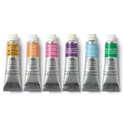 Winsor & Newton Professional Watercolour Set 6x5ml Colori Vibranti