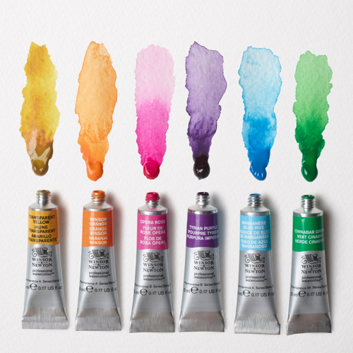 Winsor & Newton Professional Watercolour Set 6x5ml Colori Vibranti