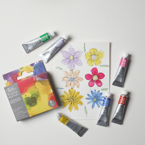 Winsor & Newton Professional Watercolour Set 6x5ml Floreale