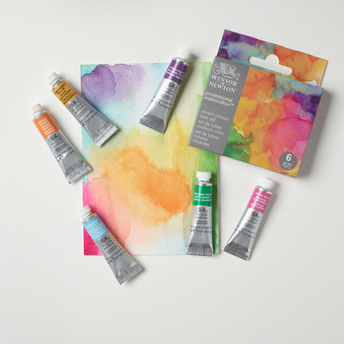 Winsor & Newton Professional Watercolour Set 6x5ml Colori Vibranti