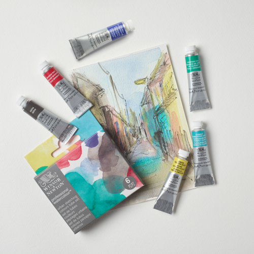 Winsor & Newton Professional Watercolour Set 6x5ml Urban Sketching