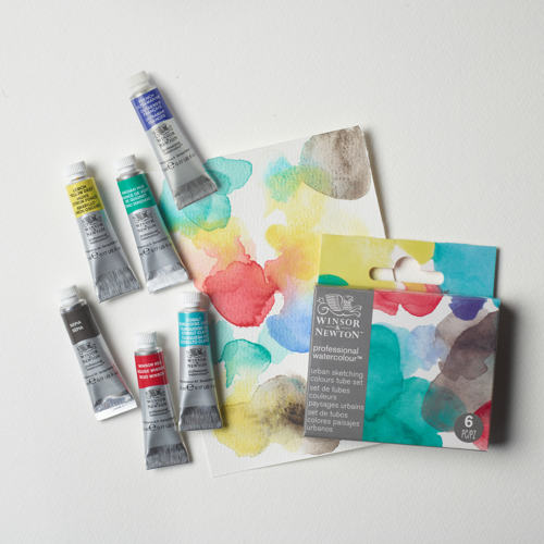 Winsor & Newton Professional Watercolour Set 6x5ml Urban Sketching