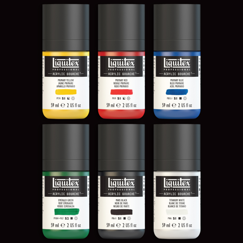 Liquitex Tempera Professionale Set 6x59ml Colori Primari