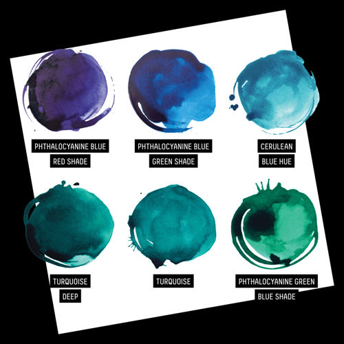 Liquitex Ink! - Colori dell'acqua - 6 x 30 ml