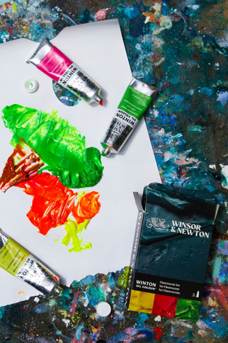 Winsor & Newton Winton Olio Set Tubi 3x37ml Colori Fluorescenti