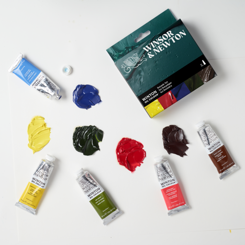 Winsor & Newton Winton Olio Set Tubi 5x37ml Colori Arte Botanica