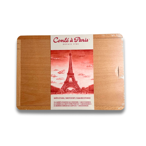 Conté à Paris Carre Cassetta Bamboo Da Schizzo