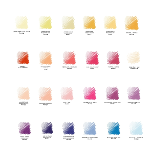 Conté à Paris Carre Cassetta 48 Colorati