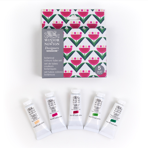 Winsor & Newton Designers Gouache Set 5x14ml Botanica