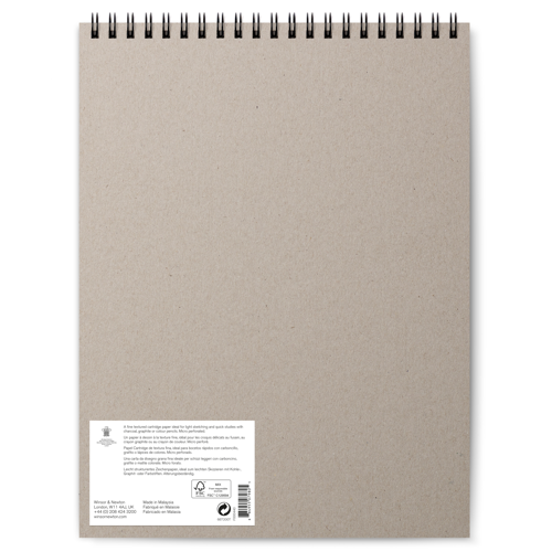 Winsor & Newton Carta Schizzo - Blocco Spirale Extra White 110G - 27,9 x 35,6 cm - 50F