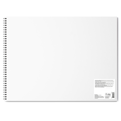 Winsor & Newton Carta Disegno - Blocco A Spirale Grana Fine 150G - 45,7 x 61,0 cm - 25 Fogli