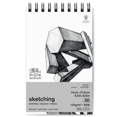 Winsor & Newton Carta Schizzo - Blocco Spirale Extra White 110G - 14x21,6 cm - 50F