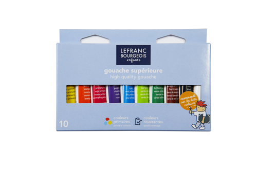 Lefranc Bourgeois Enfants Tempera 10x10ml Scatola Di Cartone Blister