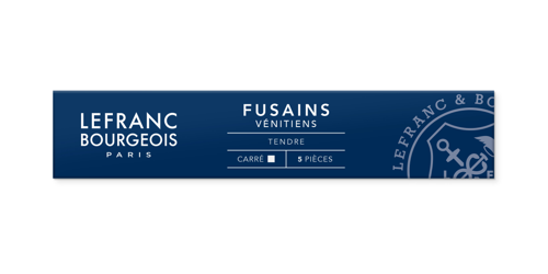 Lefranc Bourgeois - Scatola 5 Carboncini Venitiens Quadrati