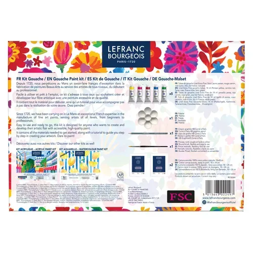Lefranc Bourgeois Kit Gouache Flower Power