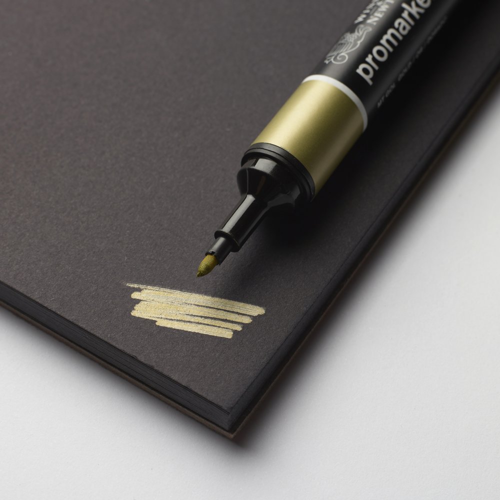 Winsor & Newton Black Mixed Media Pad 200gsm/120lb - 28x36cm