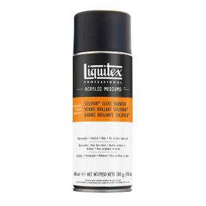 Liquitex Professional Mediums, Soluvar Gloss Varnish Spray
