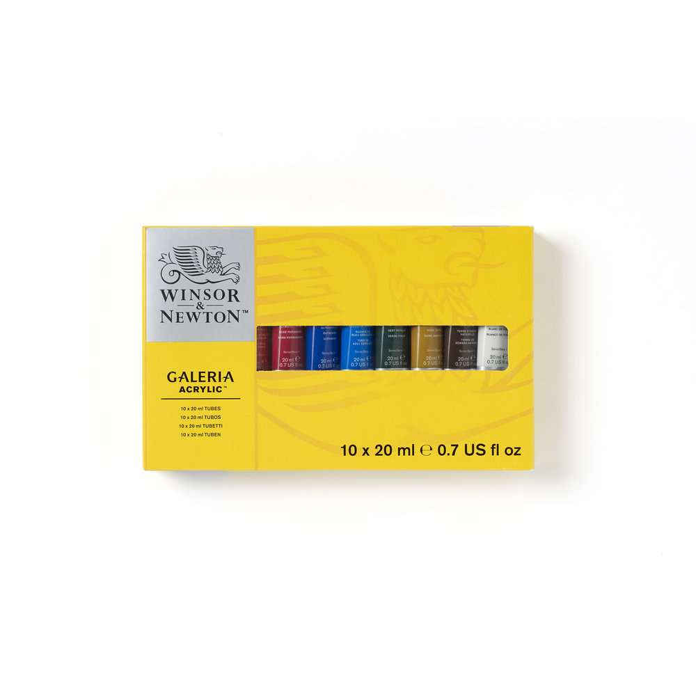 Winsor & Newton Galeria Acrylic Galeria 10x20ml Tube Set
