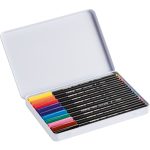 edding color pen medium 1300 metal box of 10 assorted