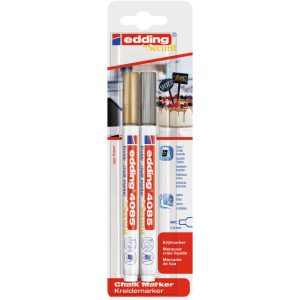 edding 4085 chalk marker blister of 2 assorted