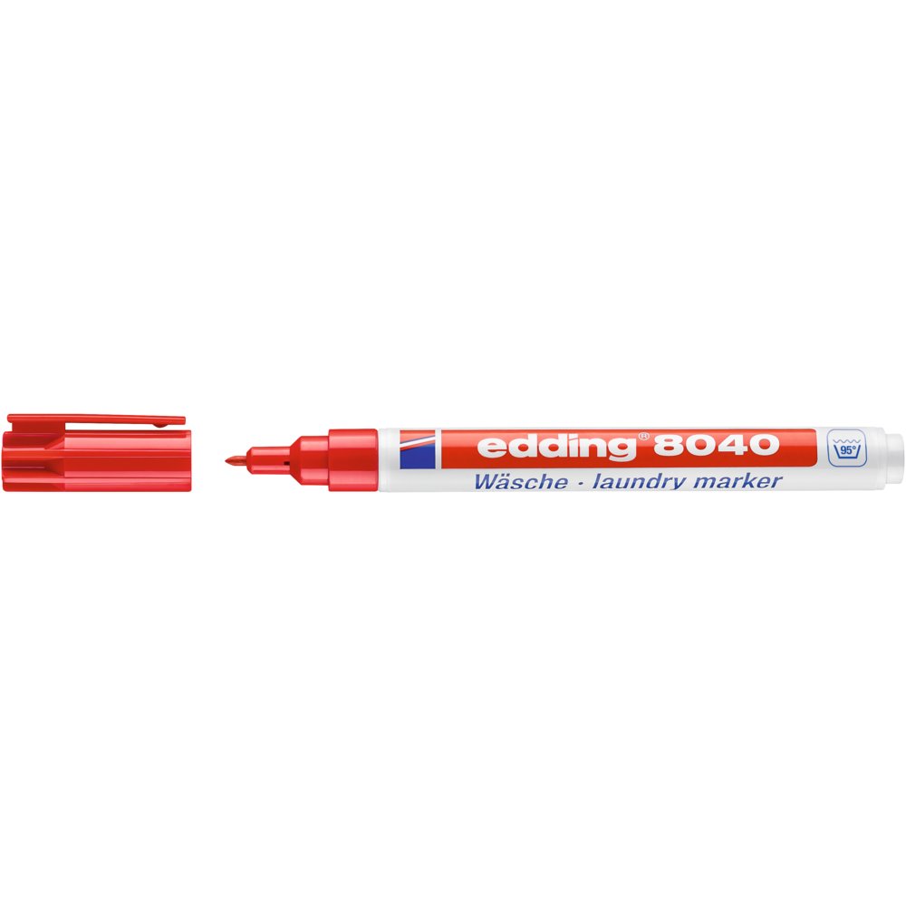 edding 8040 laundry marker red