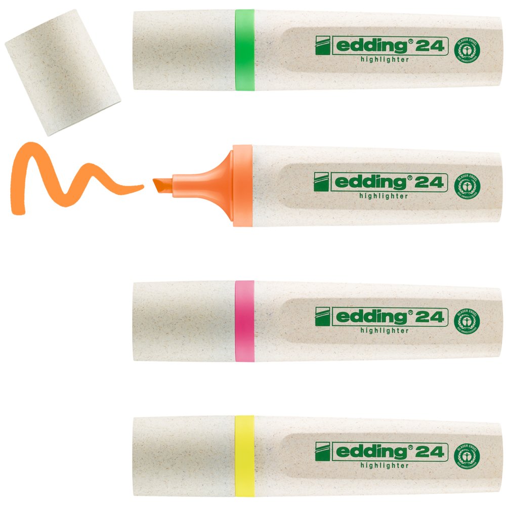 edding 24 EcoLine highlighter set of 4 assorted