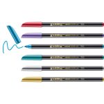 edding 1200 metallic colour pen metal box of 6 assorted