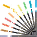 edding 1340 brush lettering set of 10 soft colors assorted