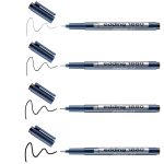 edding 1880 drawliner set of 4 black