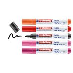 edding 4500 textile marker set of 5 assorted warm