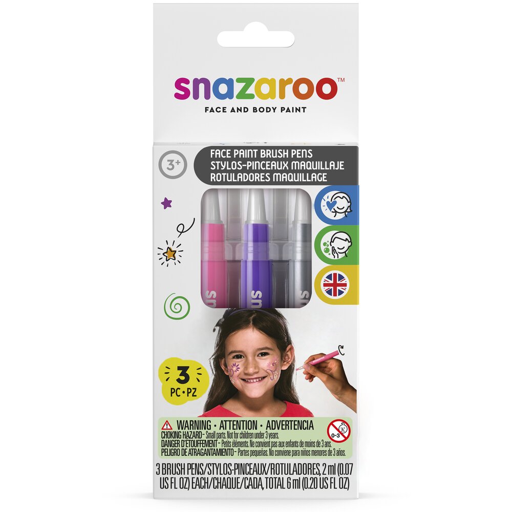 Snazaroo Brush Pen Fantasy Pack  - US