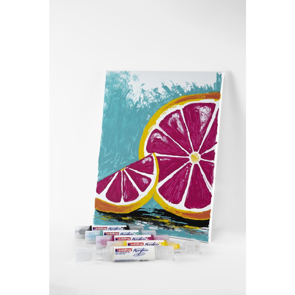 edding 5400 acrylic 3D double liner set of 5 assorted basic