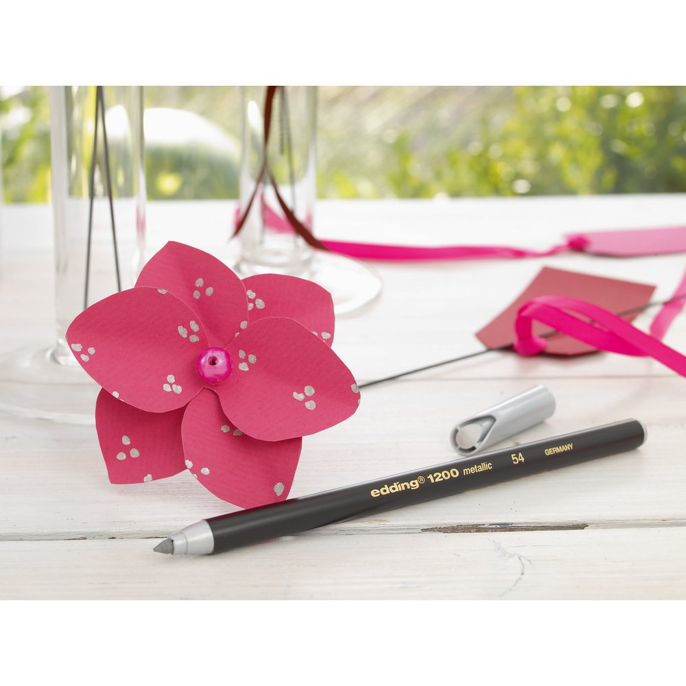 edding 1200 metallic colour pen metal box of 6 assorted