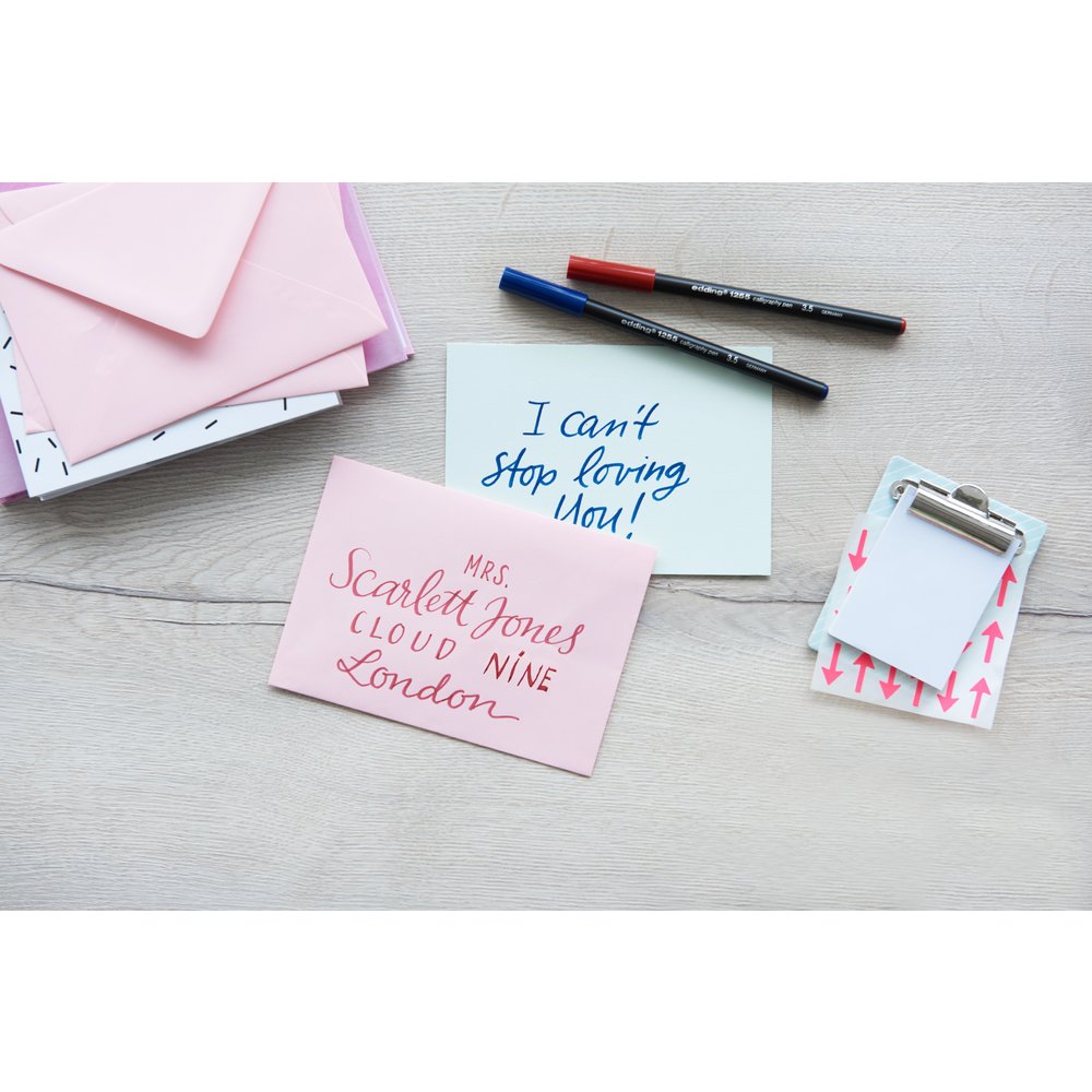 edding 1255 calligraphy pen set of 3 black