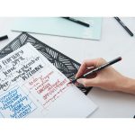 edding 1255 calligraphy pen set of 3 black