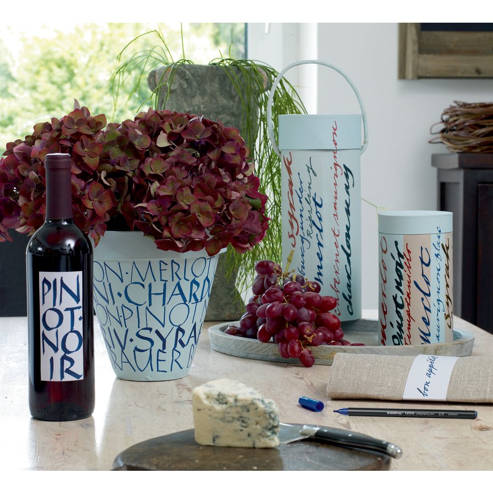 edding 1255 calligraphy pen set of 3 black